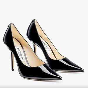 Jimmy Choo Patent Leather Pointed-Toe Pumps 37.5